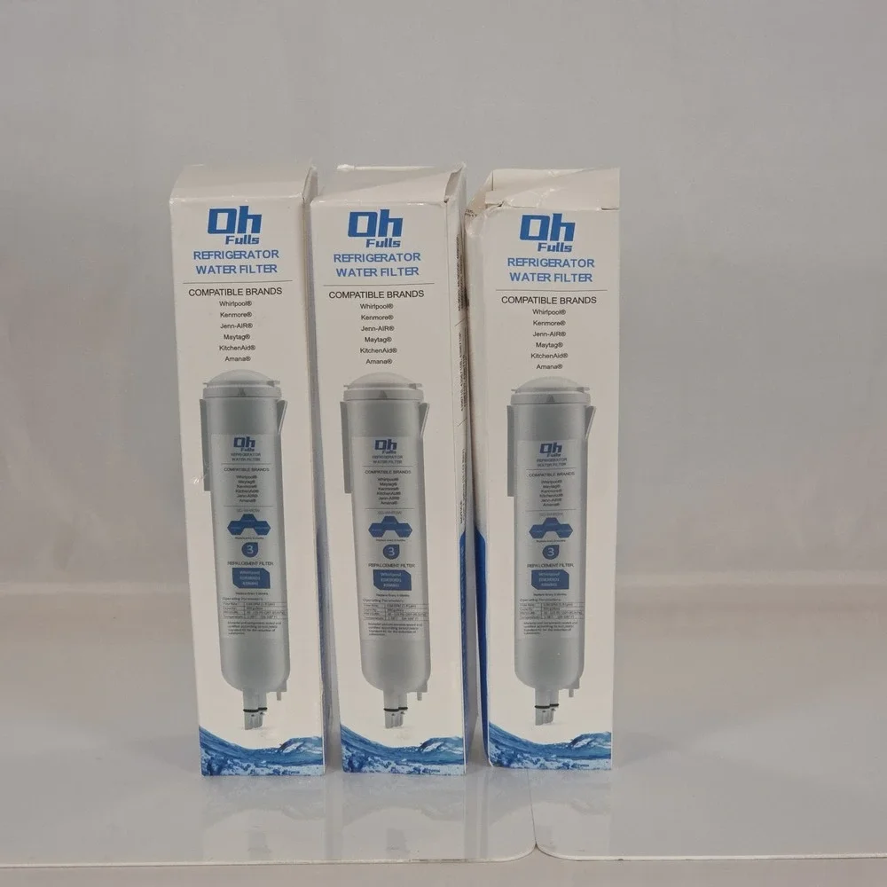 New 3 Pack Oh Fulls Refrigerator Water Filter 3 Compatible with Whirlpool...